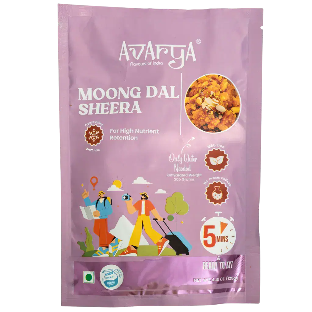 Dehydrated Moong Dal Sheera - Mung Daal Sheera Packed Travel Food-01