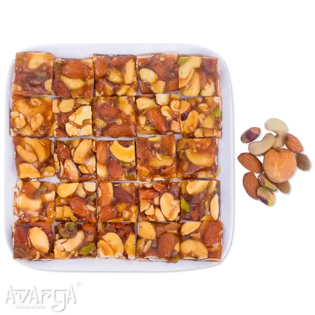 One Bite Mix Dry Fruit Chikki - 1 Bite Crushed Mixed Dryfruit Chiki-02
