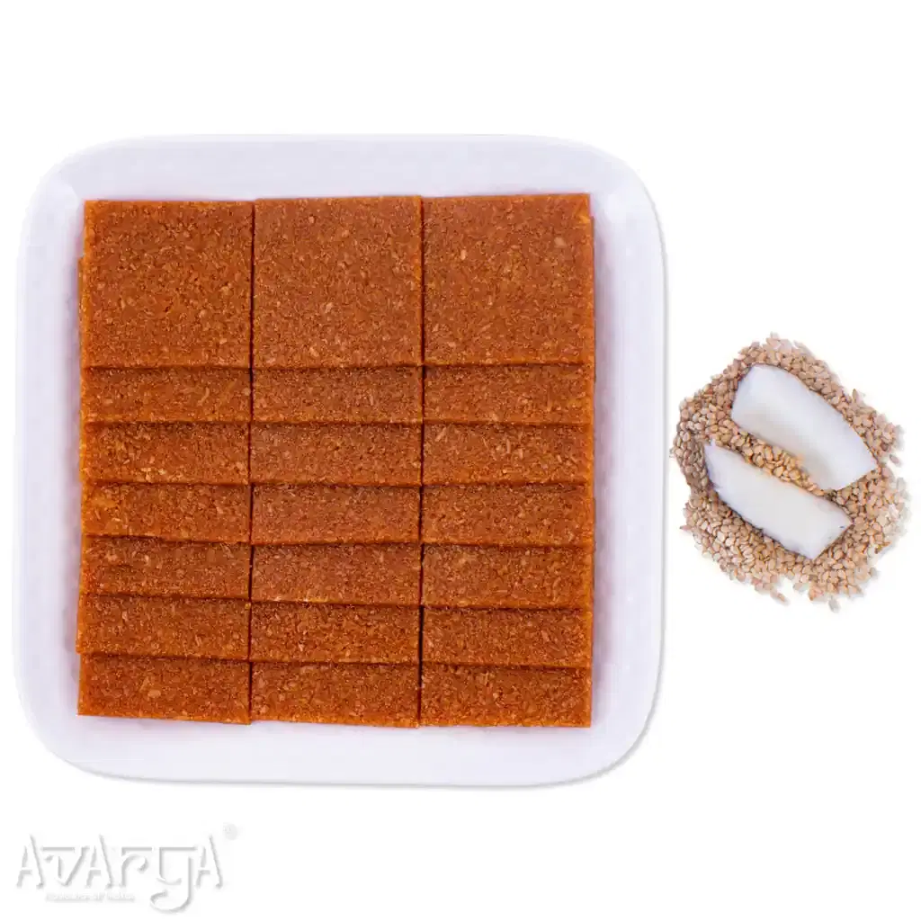 Thin Coconut Chikki - Thin Nariyal Chiki-02