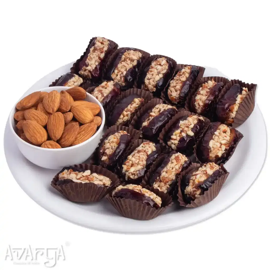 Almond Stuffed Dates - Badam Stuff Date-04