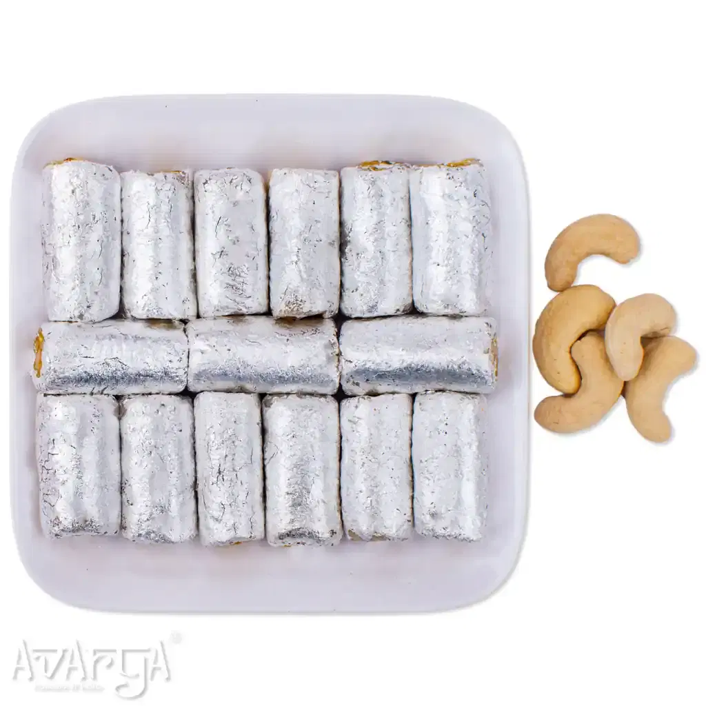 Kaju Roll - Cashew Roll Mithai-04