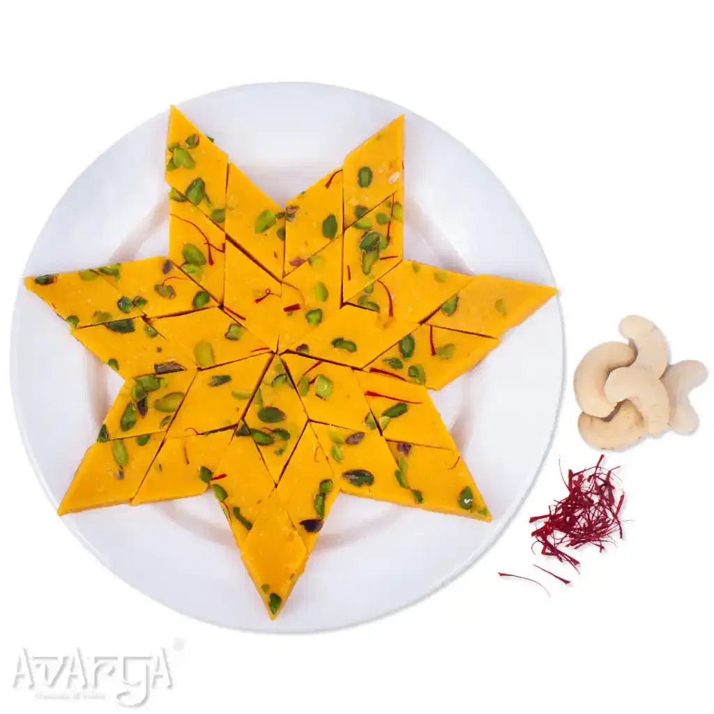 Mini Kesar Katli - Small Saffron Katli Indian Sweet-01
