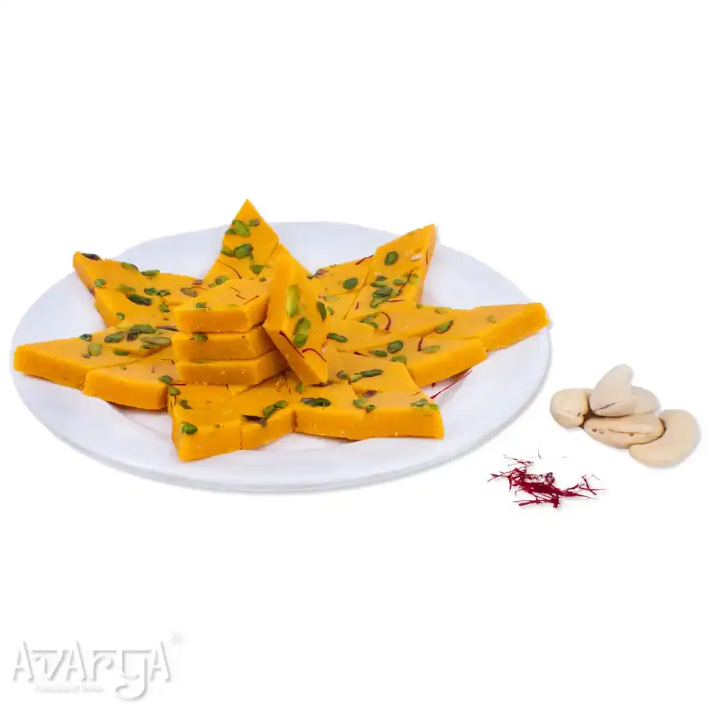 Mini Kesar Katli - Small Saffron Katli Indian Sweet-02