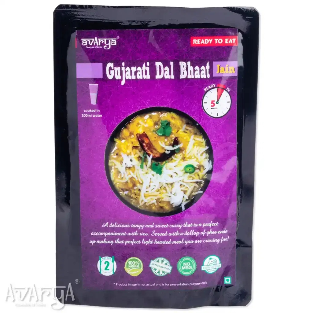Dehydrated Jain Gujrati Dal Rice - Jain Gujarati Dal Rice Packed Travel Food-01