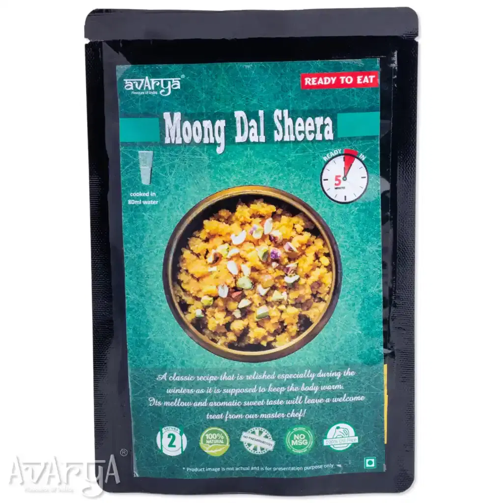 Dehydrated Moong Dal Sheera - Mung Daal Sheera Packed Travel Food-01