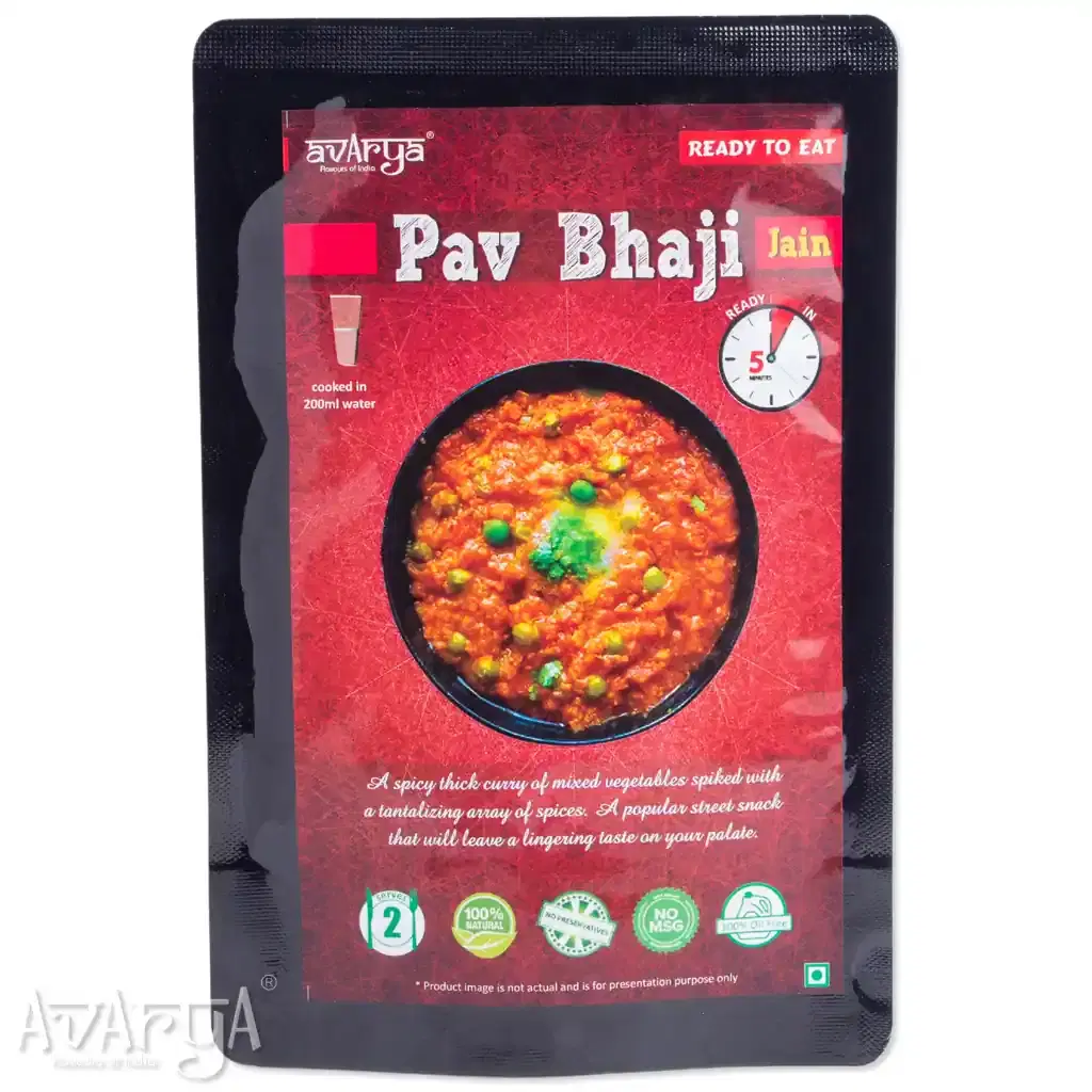 Dehydrated Jain Pavbhaji - Jain Pav Bhaji Packed Travel Food-01