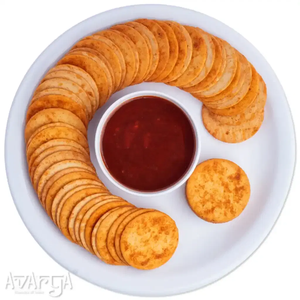 Schezwan Potato Cracker - Chinese Schezwan Aloo Crackers-03