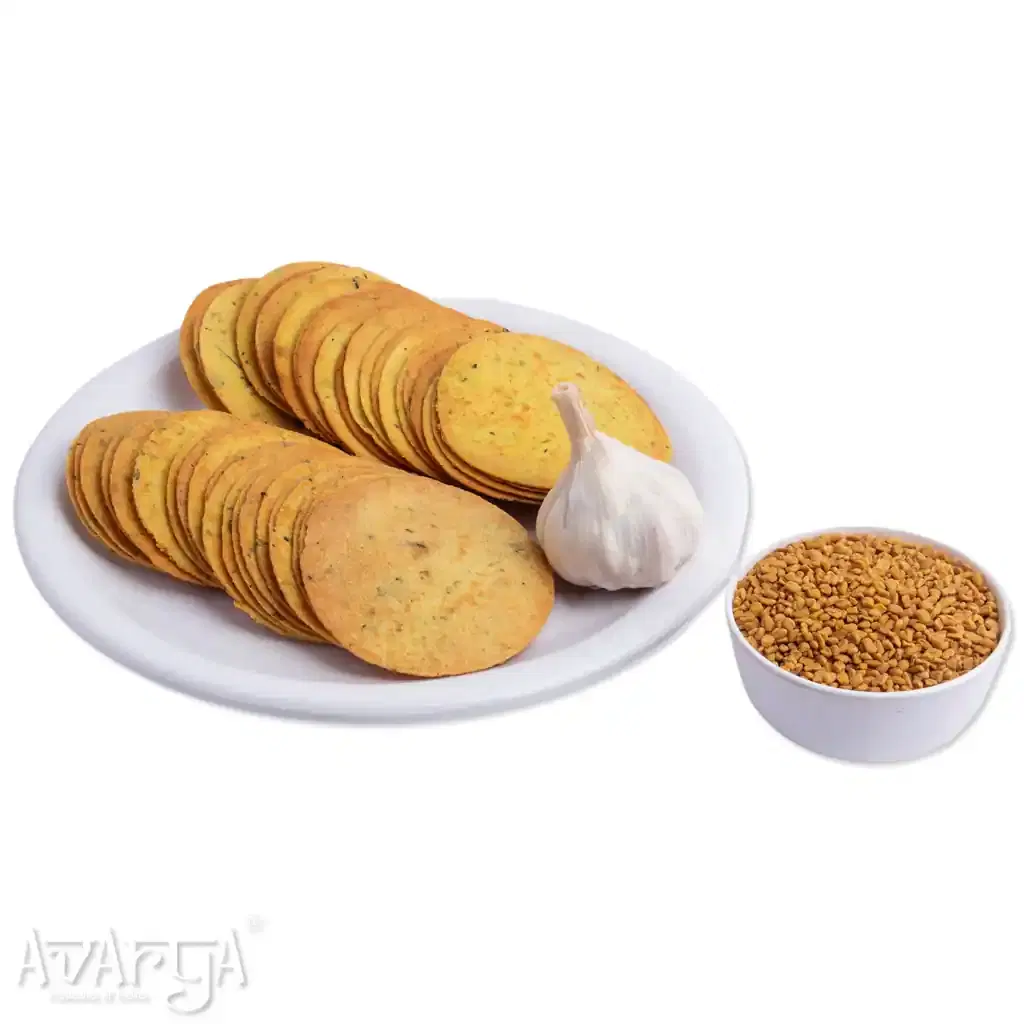 Methi Garlic Coin Khakhra - Methi Lasun Coin Khakra-02