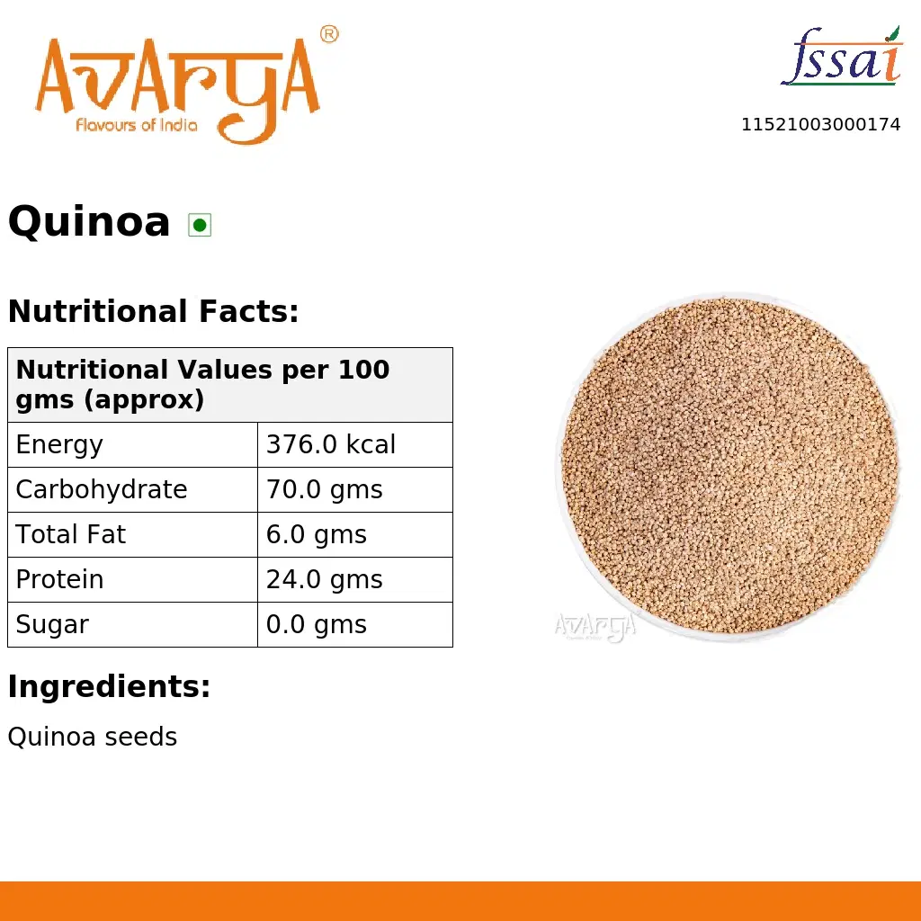 Ingredients And Nutrition Facts Of Quinoa