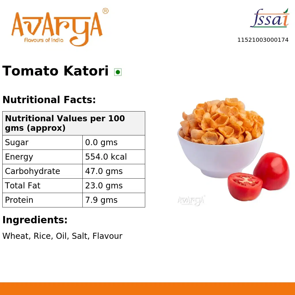 Ingredients And Nutrition Facts Of Tomato Katori