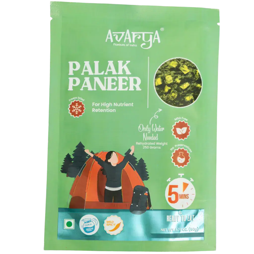 Dehydrated Palak Paneer - Palak Paneer Packed Travel Food-01