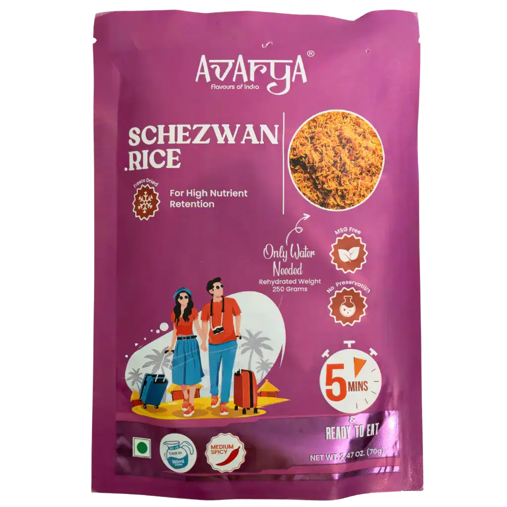 Dehydrated Schezwan Rice - Schezwan Fried Rice Packed Travel Food-01