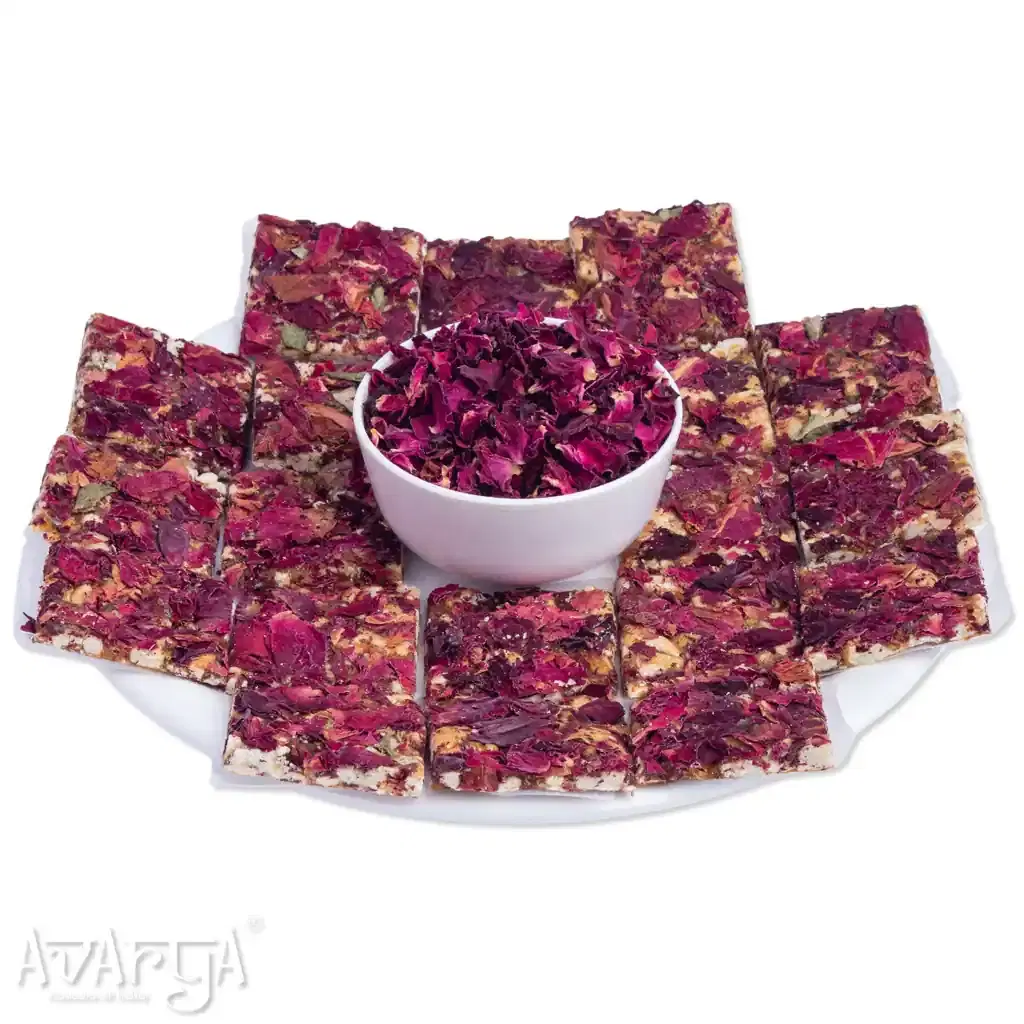 Thin Cashew Rose Chikki - Thin Kaju Gulab Chikki-04